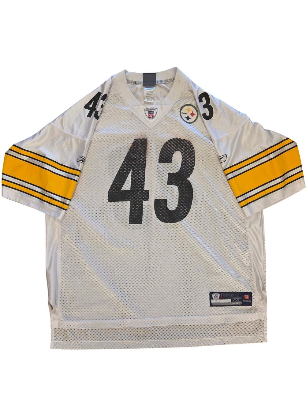 Authentic Reebok NFL Steelers Troy Polamalu Home Jersey